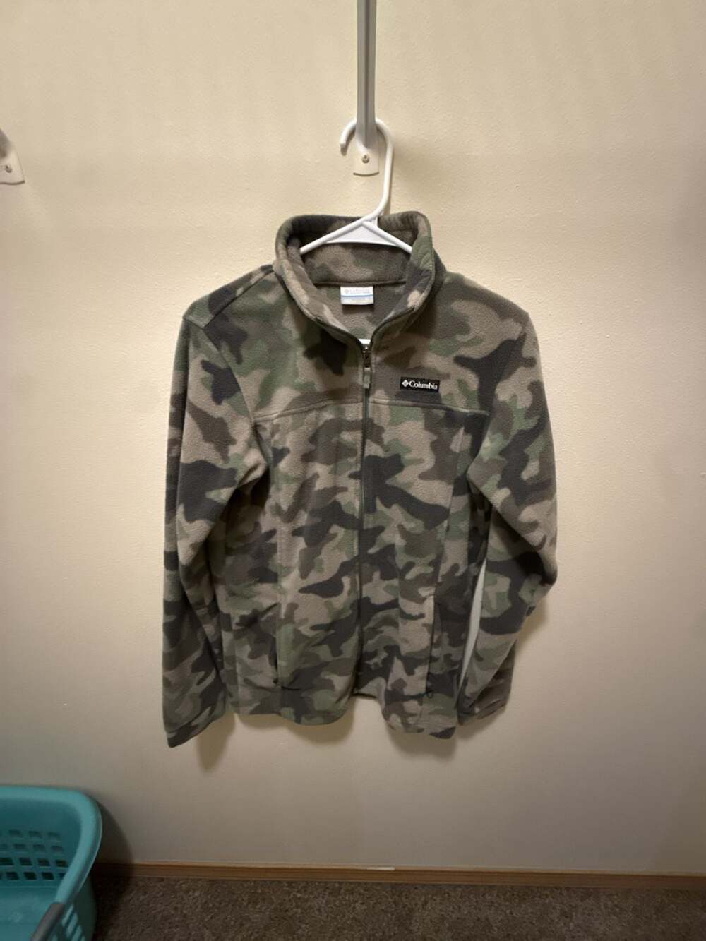 Columbia Boys Zing III Printed Fleece Full Zip Jacket - Green Camo